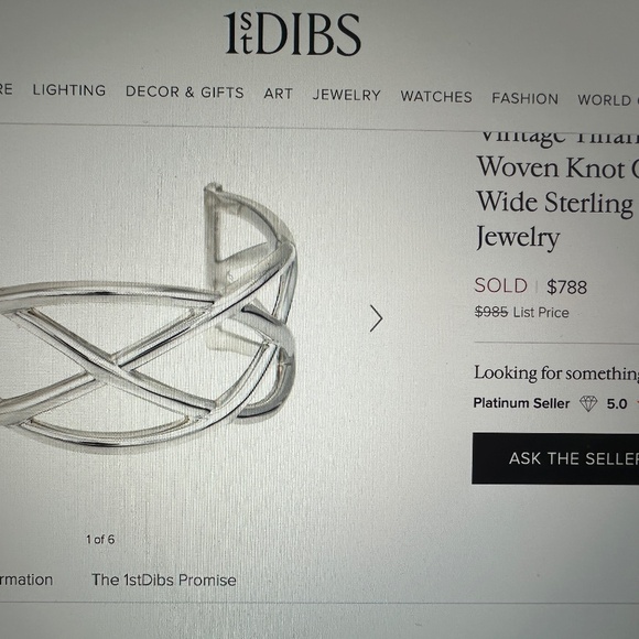 Tiffany & Co Woven Knot Cuff Bracelet - Picture 3 of 7